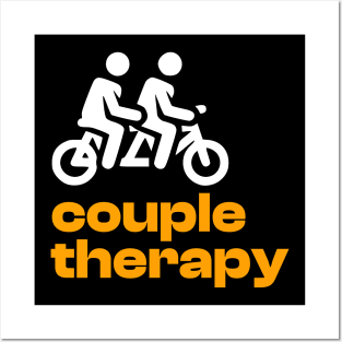 Couple Therapy Tandem Bike Posters and Art